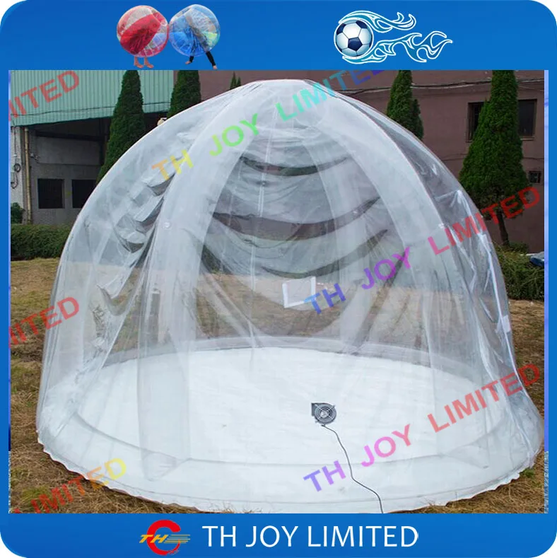 Прозрачная надувная палатка для кемпинга прозрачная диаметр 2 м/6 6 футов или 30/10 |