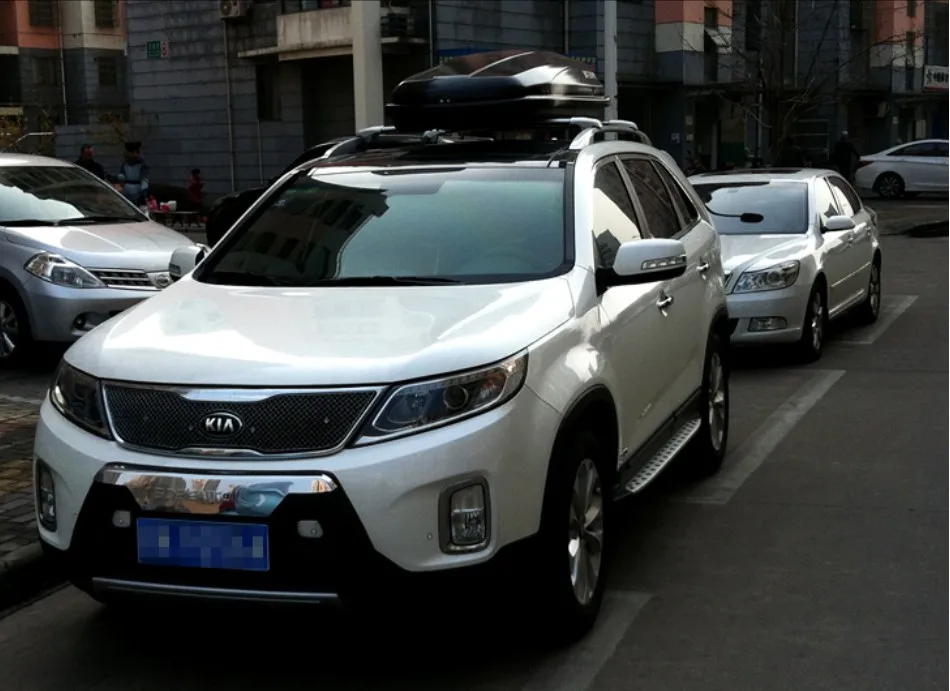 Для KIA Sorento 2013 ходовые панели авто боковой шаг бар педали высокого качества Nerf баров