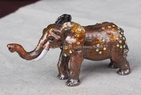 elephant trinket box with element crystals jewelry pill box luck small cute elephant trinket box crystals jewelry box nice gift