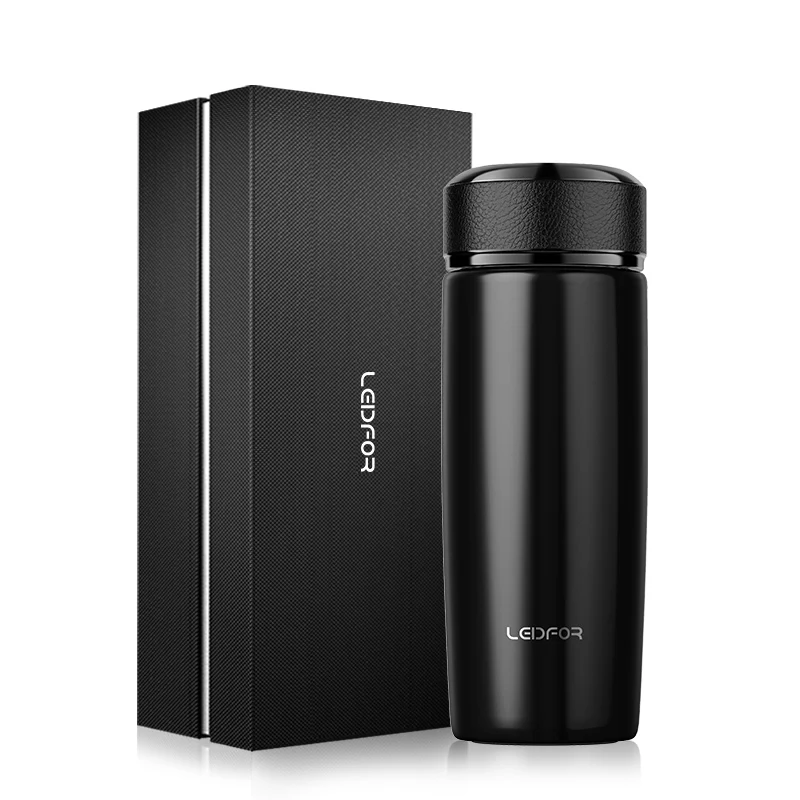 Black 420ml Термос термо для чая, кофе, вакуумная колба, Термокружка Из Нержавеющей Стали, для автомобиля, спорт, изолированный, тепло, термальная бутылка для воды, термос для чая - Цвет: Black 420ml