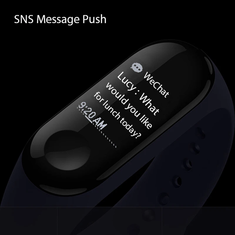 Xiaomi Mi Band 3 фитнес трекер OLED Touch водонепроницаемый смарт браслет с Bluetooth глобальная