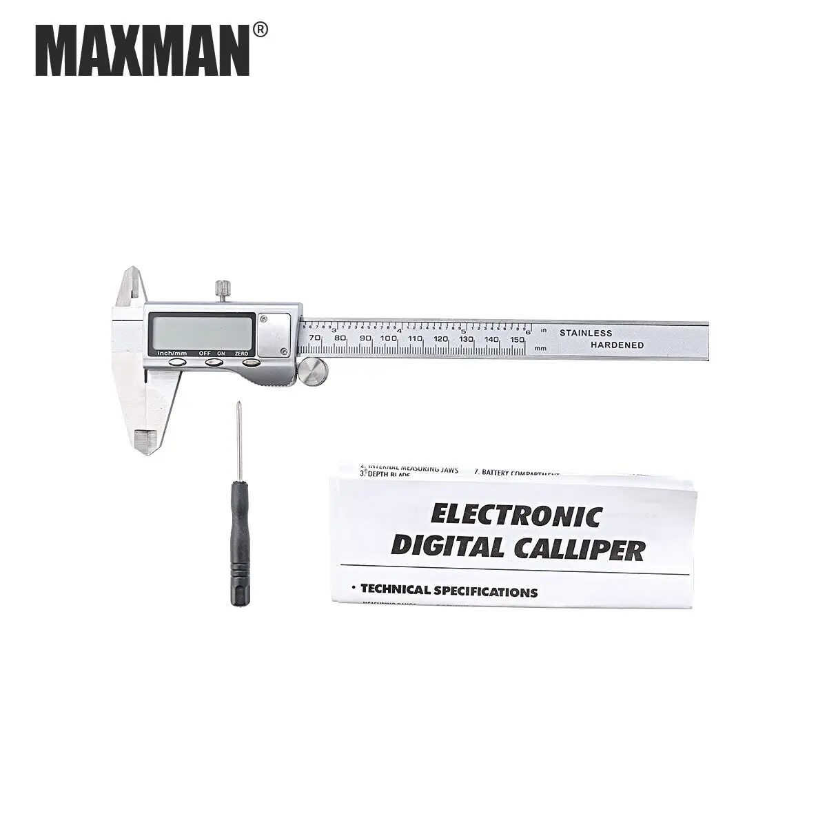 QJSKC-0-150 No Box MAXMAN нержавеющая сталь высокая точность электронный цифровой штангенциркуль линейка измерительные приборы измерения Trammel - Цвет: QJSKC-0-150 No Box