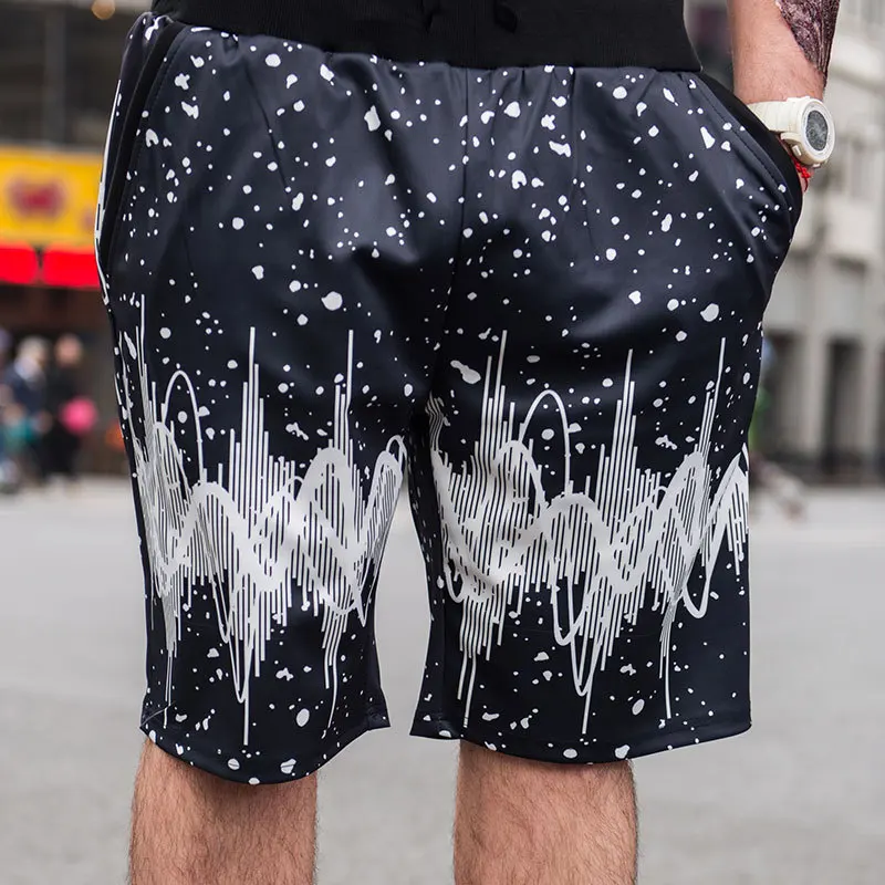 Мужские пляжные шорты с индивидуальным принтом 2017 летние тонкие дышащие