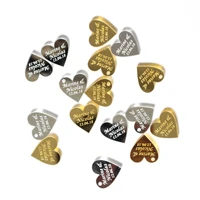 50pcs personalized engraved mr mrs gold mirror acrylic love heart wedding party table centerpieces decoration favors gift tag