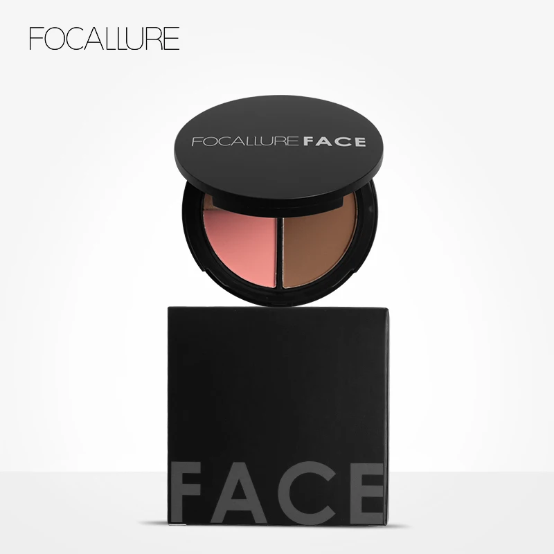FOCALLURE 3 цвета мерцающие бронзаторы и хайлайтер пудра Макияж Румяна для палитры