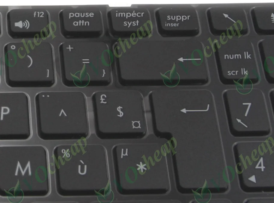 Новая Французская клавиатура для ноутбука Asus G60 K52 G73 K72 N61 X53 UL50Vt Pro5IF Pro5IJ Pro5IJT X52 X52DR