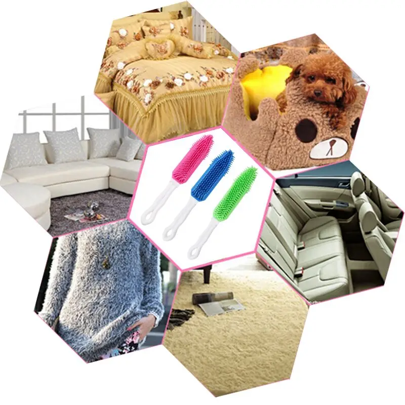 Щетка для ванной с щетиной собак и щенков расческа депиляции мягкий липкий