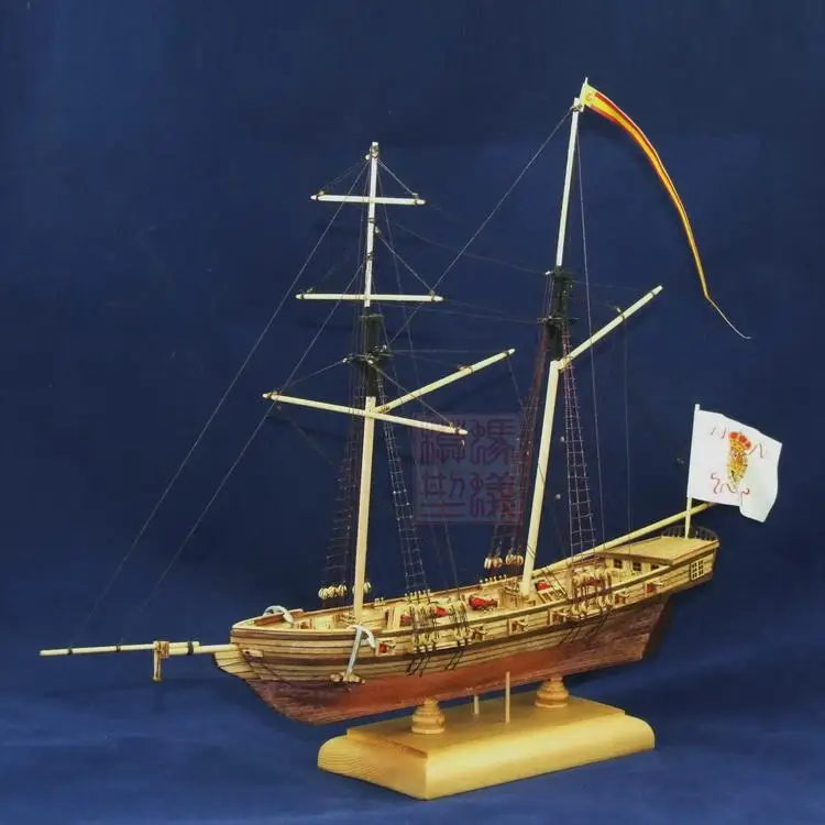 Новый масштаб 1/70 модель корабля фрегат лодка лазерная резка дерево парусник
