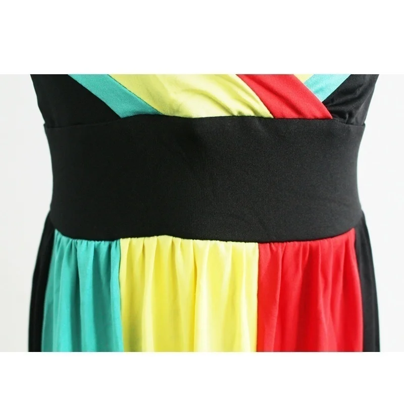 Женские модные летние пикантные v-образным вырезом спинки в полоску без рукавов