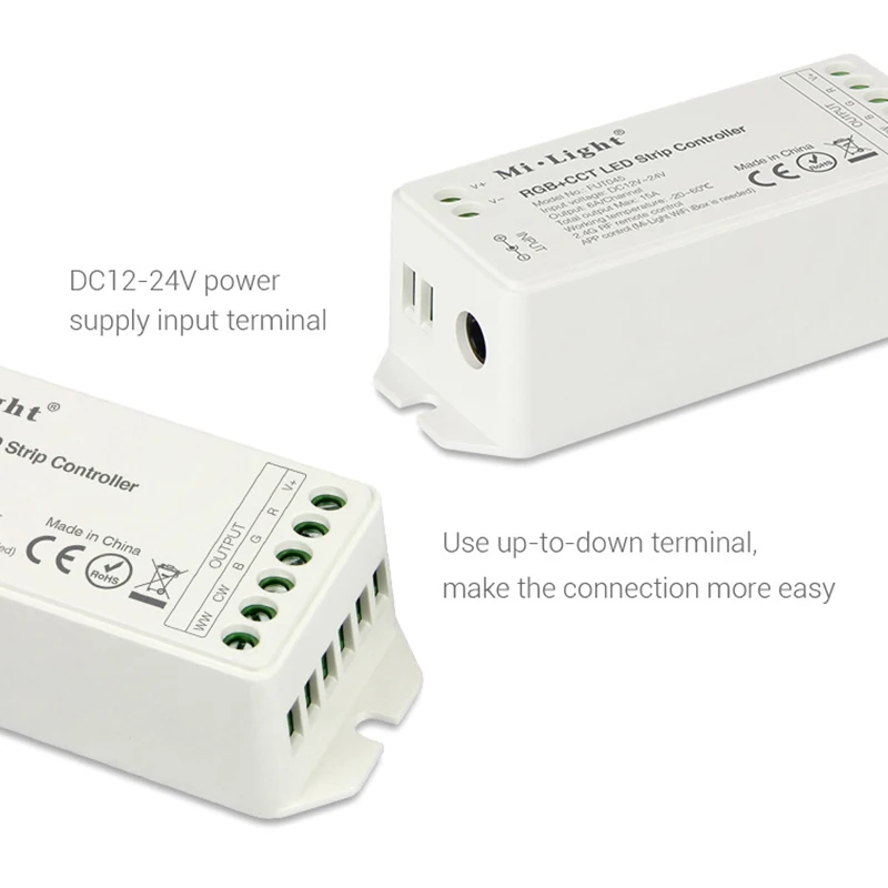 

Mi light 2.4G RF Milight 8zones RGB+CCT RGBWW Smart LED Remote Control System FUT089 FUT045 15A For Led strip light