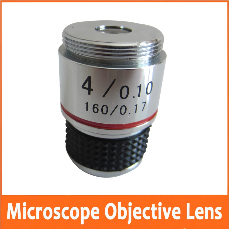 

250pcs 4X L=185 Lab Eductional Biological Bio-Microscope Achromatic Optical Objective Lens 160/0.17