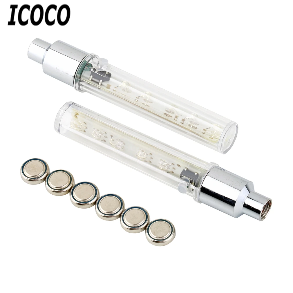 ICOCO 2 шт./компл. 5 светодиодов цветной велосипедный двигатель велосипеда