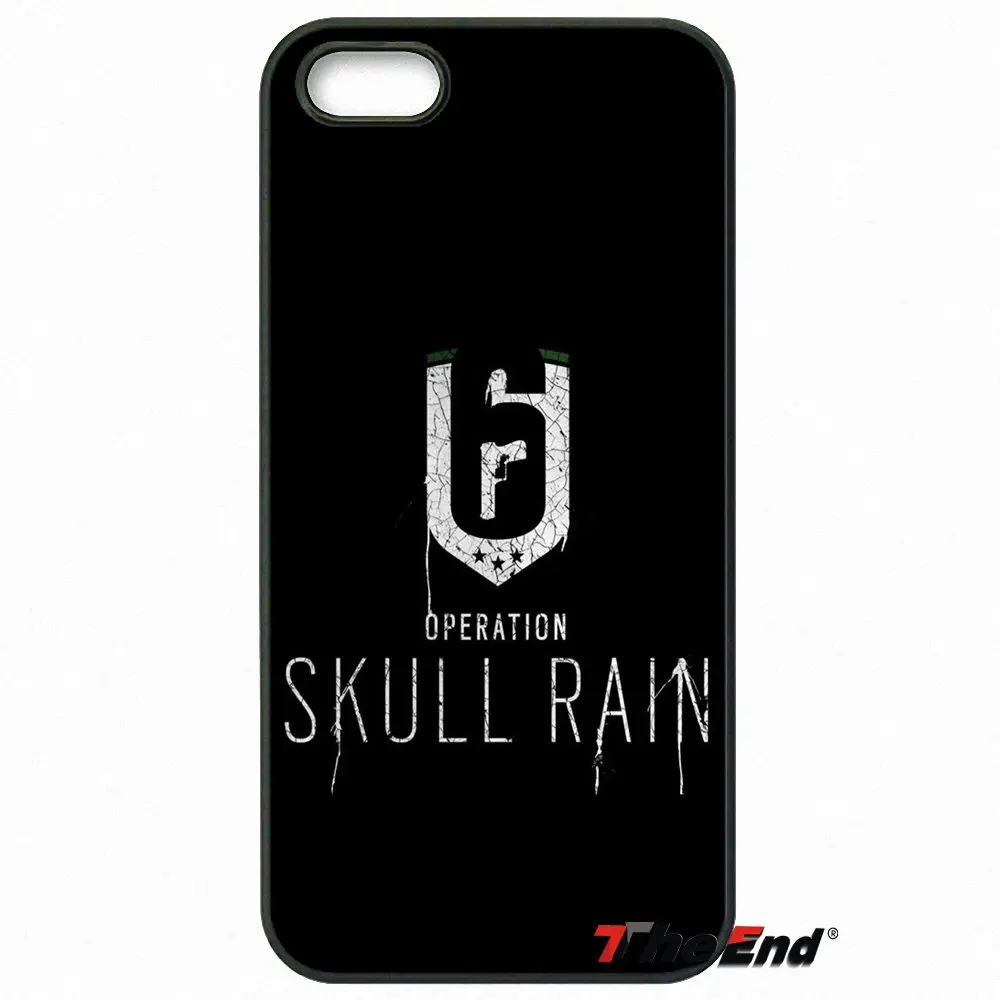 Прохладный Rainbow Six осада Управление логотип Cell чехол для iPhone X 4 4S 5 5C SE 6 S 7 8 плюс Galaxy