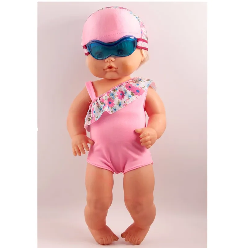 Купальный костюм для кукол 41 см Nenuco Doll y su Hermanita ярко-красные полосы бикини гуглы