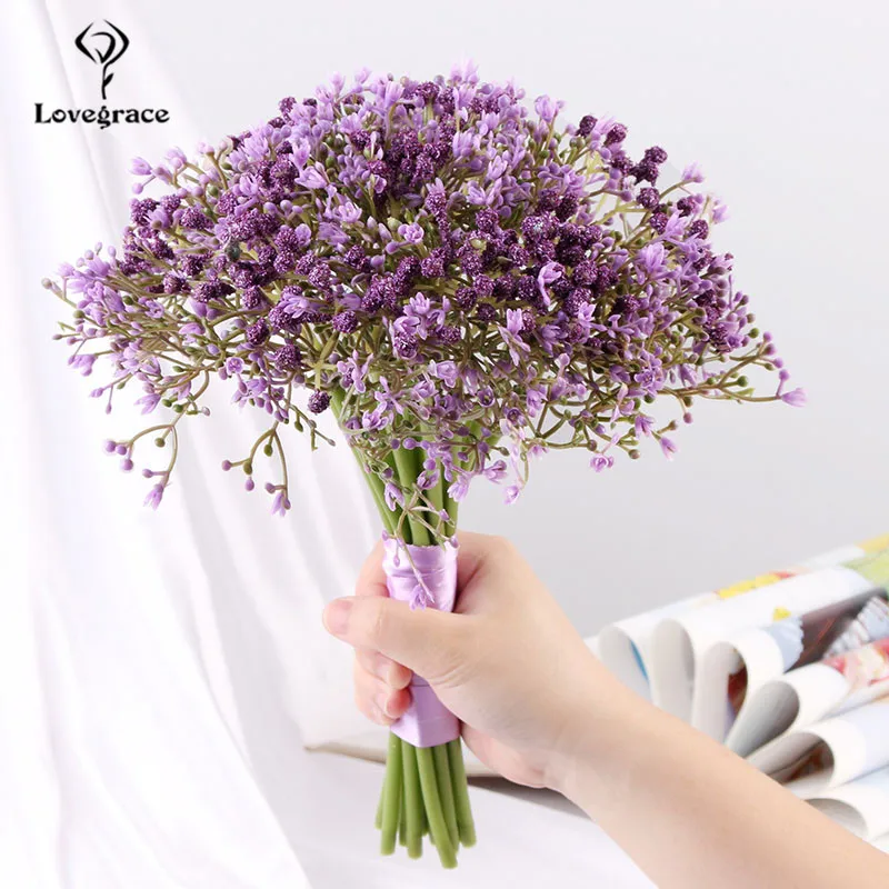 Lovegrace Свадебные букеты подружки невесты белые детские дышащие цветы Гипсофила