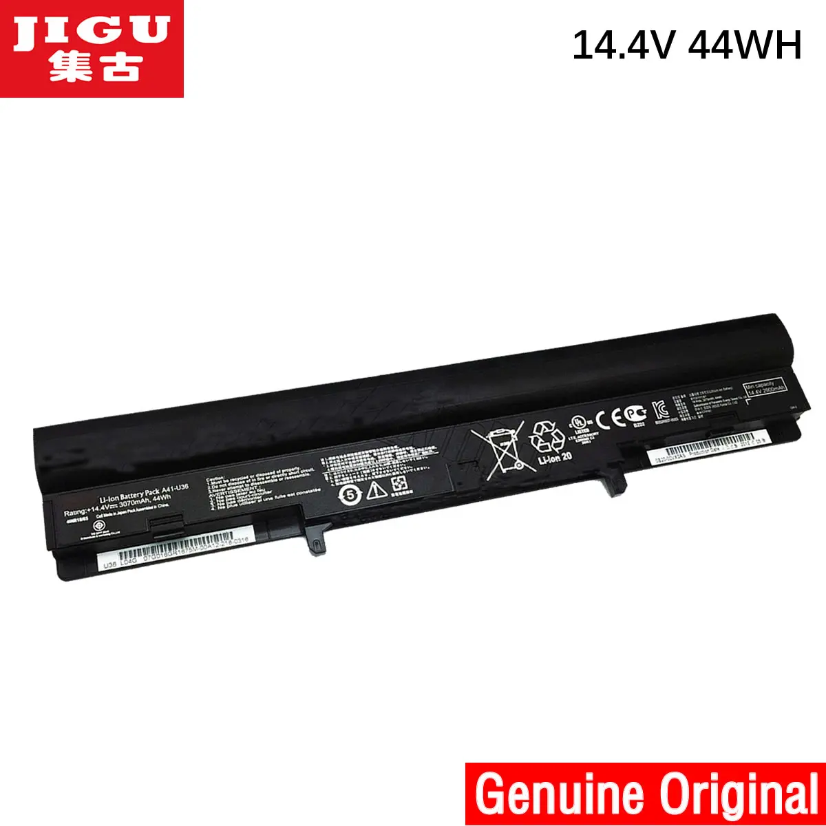 

JIGU 14.4V 44WH 90-N181B4000Y A41-U36 A42-U36 A32-U36 Original Laptop Battery For ASUS U32 U36 U36JC U36SG U36S U44 U82 Series