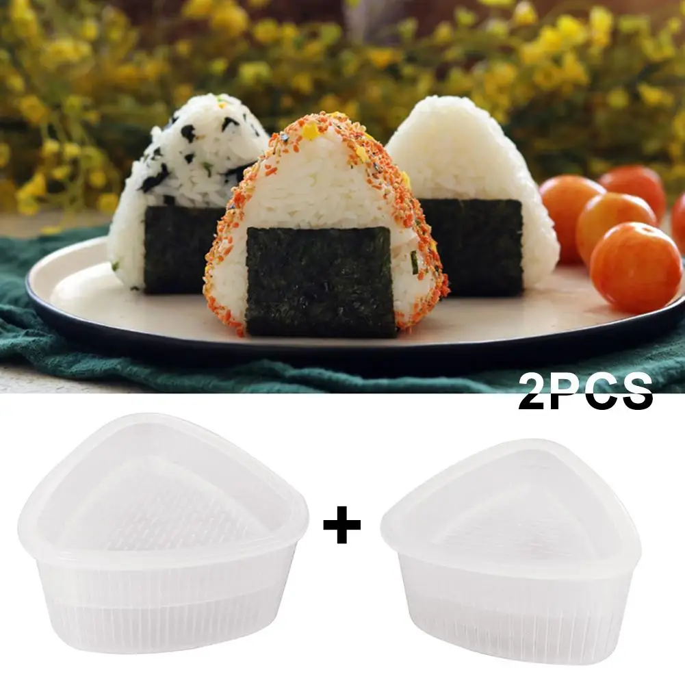 Новинка 2 шт. треугольная форма для суши Onigiri рисовый шар бенто пресс набор сделай