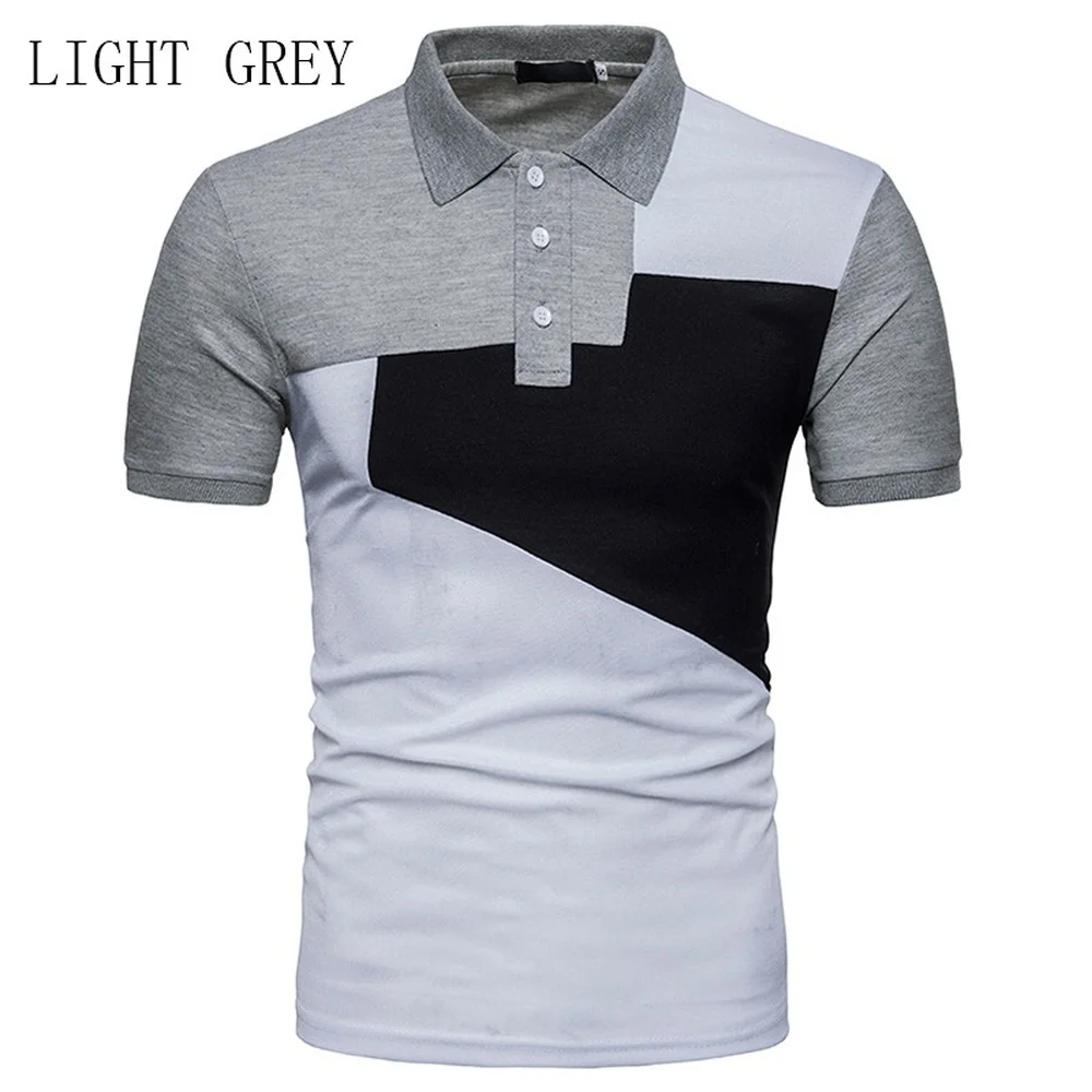 Мужская рубашка с коротким рукавом ZOGAA черная Повседневная приталенная в стиле