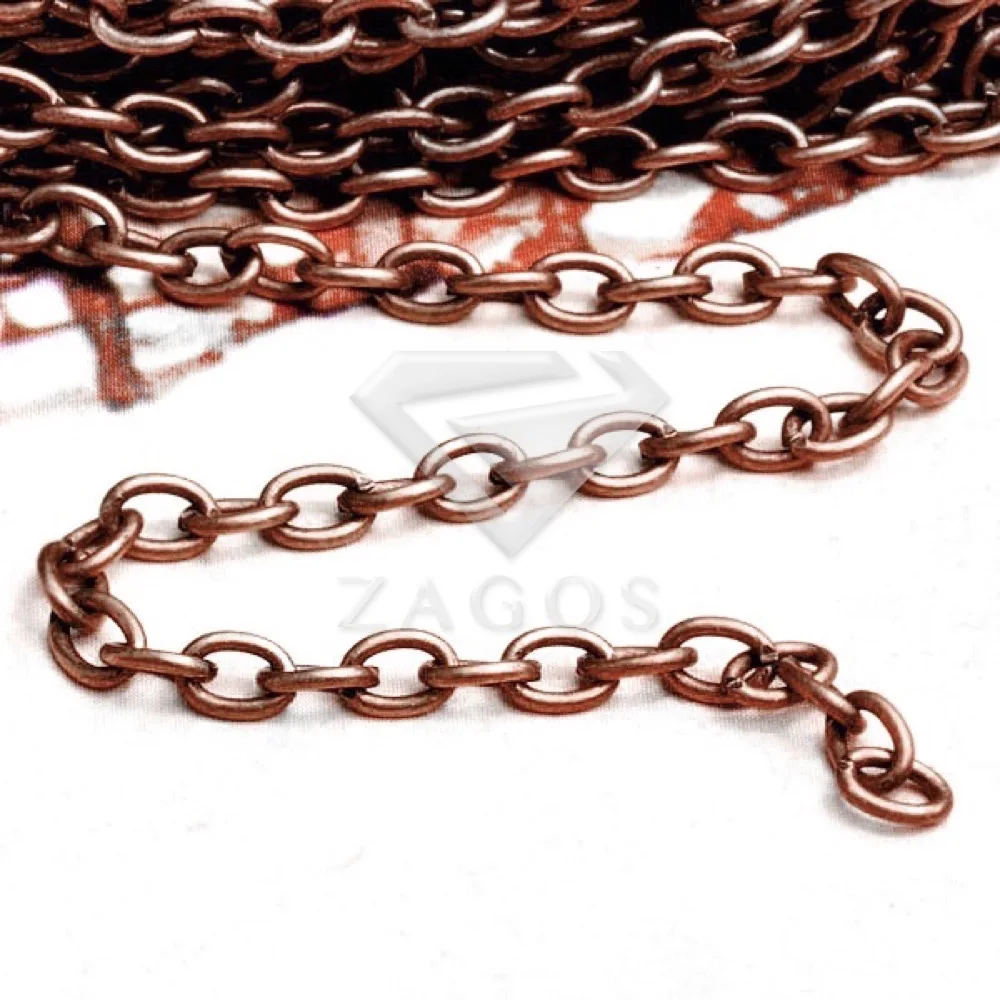 Antique Copper 4 м железо 0,9x3x5 мм кабель Незаконченные цепочки ремесло ювелирные изделия DIY Изготовление подходит браслет ожерелье CH0113 4 цвета на выбор - Цвет: Antique Copper