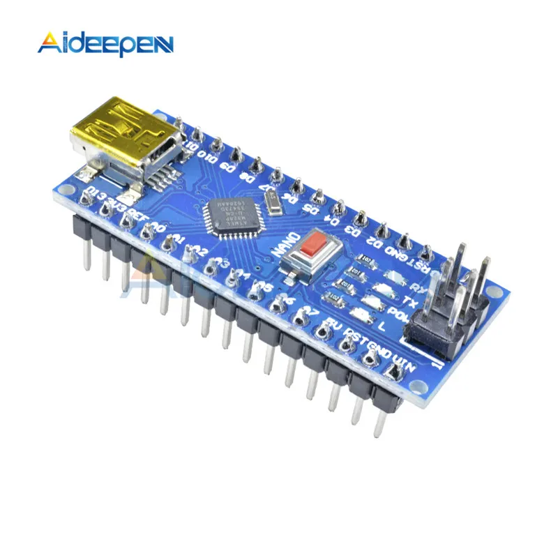 Mini USB CH340 Nano 3,0 ATmega328P ATMEGA328P-AU плата контроллера совместимый для Arduino Nano CH340 драйвер Nano V3.0 ATmega328 - Цвет: ATMEGA328P-AU C