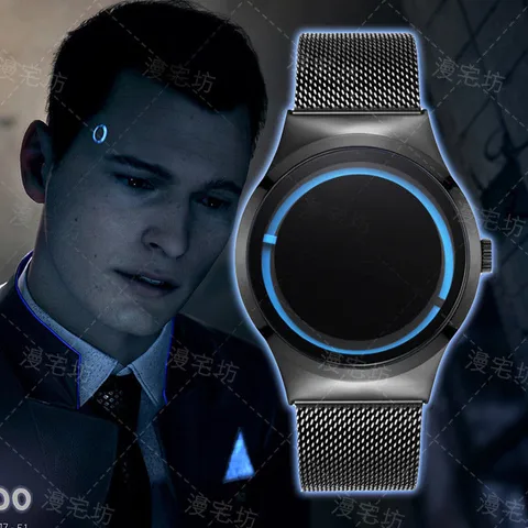 Новая игра Детройт: станьте человеком часы для косплея Коннор Ханке Маркус Анимация Косплей Реквизит светящиеся часы аксессуары Подарки