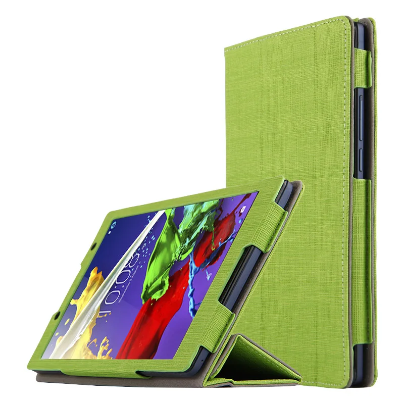 Чехол для lenovo Tab 3 8 TB3-850F TB3-850M 850X 850L чехол Крышка из искусственной кожи TAB3 8,0 850F 850 м чехол Защитный корпус рукав 8 дюймов - Цвет: green