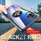 Роскошный тонкий противоударный металлический магнитный чехол для автомобильного кольца для Huawei P30 P20 Pro, мягкий силиконовый чехол для Huawei P30 P20 Lite