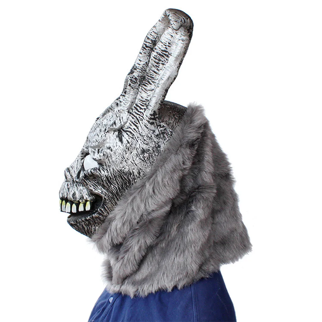 Donnie Darko FRANK маска кролика Хэллоуин кролик латексный капюшон с меховой маской