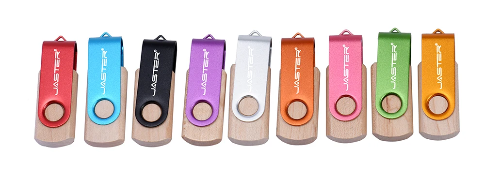 JASTER деревянный металлический вращающийся USB с коробкой usb флеш-накопитель карта памяти Флешка 4 ГБ 8 ГБ 16 ГБ 32 ГБ логотип для фотографии