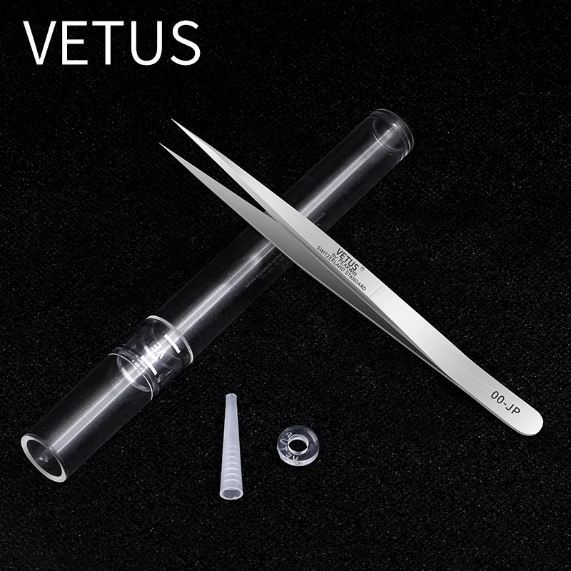 Vetus JP серия Русский объем Наращивание ресниц Пинцет из нержавеющей стали пинцет