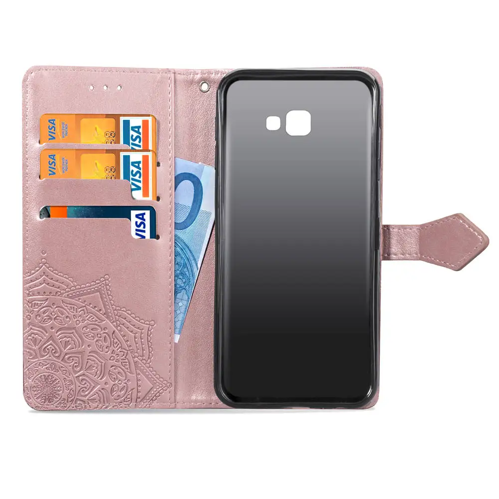 Кожаный флип-чехол для Samsung Galaxy J6 2018 роскошный чехол-бумажник J4 Plus J 6 J3 J5 J530 J7 2017 J8 |