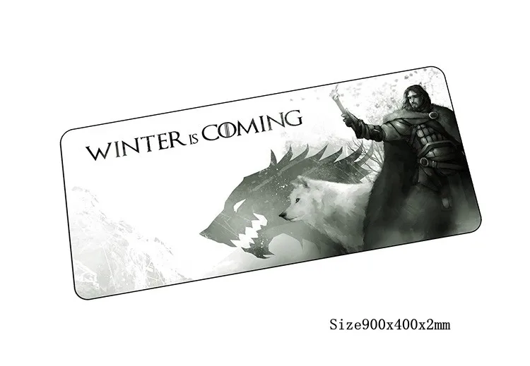 size900x400x2mm Коврик для мыши Game of Thrones 900x400 мм коврик для мыши notbook компьютерный коврик для мыши с блокировкой края игровой коврик геймерская клавиатура Коврик для мыши - Цвет: size900x400x2mm
