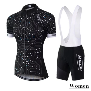 QY0315 Women 1 Phtxolue Велоспорт Комплект дышащая быстросохнущая Mountain велосипед велосипедные майки комплект велосипедная форма для женщин QY0315 - Цвет: QY0315 Women 1