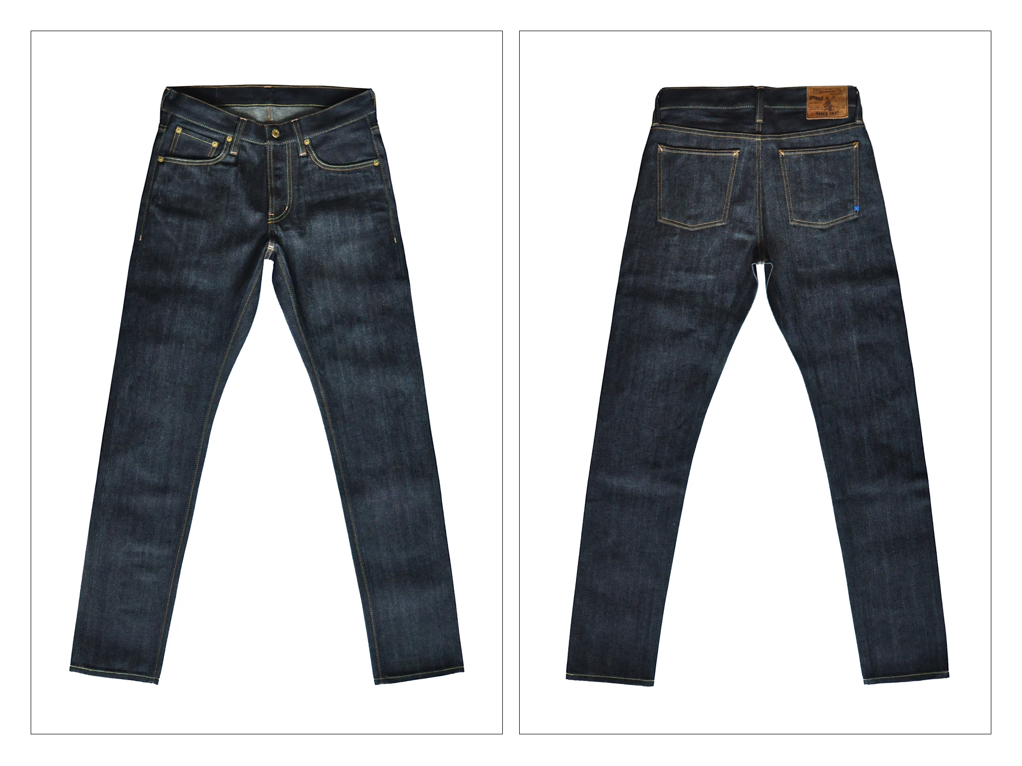 SauceZhan 310XX-JP Япония Okayama ткань Selvedge джинсы сырые джинсовые джинсы немытые синие джинсы Япония Мужские джинсы облегающие джинсы
