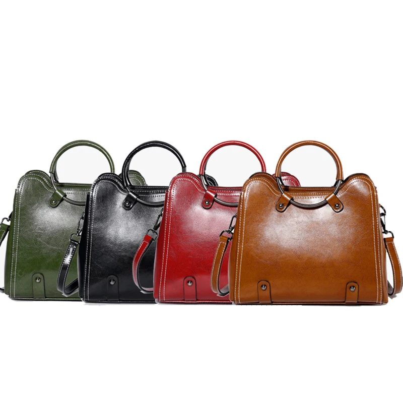 Женские сумки через плечо на Сумки из натуральной кожи новая модная