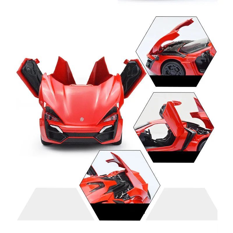 HOMMAT симуляция 1:32 Форсаж Lykan Hypersport спортивный автомобиль литье под давлением