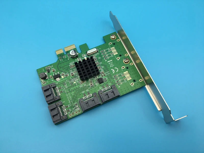 Карта расширения 88SE9215 4 порта внутренний PCI-Express SATA 3 0 6 ГБ/сек. | Компьютеры и офис