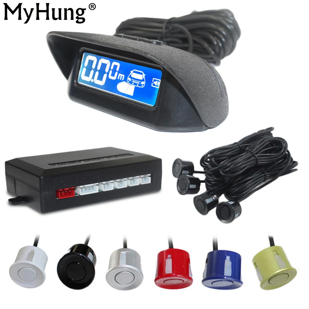 Парковочные системы с 4 датчиками ЖК дисплей монитор парковочная система заднего