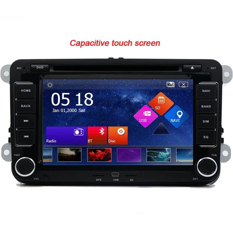 Бесплатная карта! Емкостный сенсорный экран 7 &quot2Din автомобильный DVD GPS VW GOLF 5 6 POLO