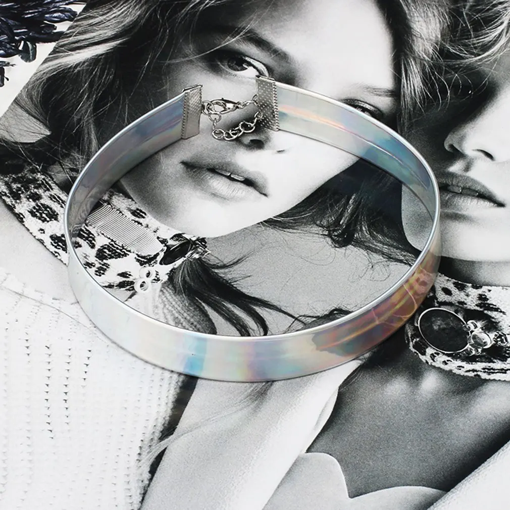 1 шт. модное голографическое ожерелье-чокер для женщин 2019 Новый чокер из