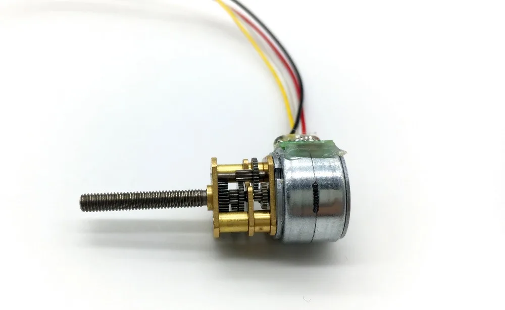 Шаговый резьбовой вал двигателя мотор с резьбой винта микро угол диаметром 15 мм