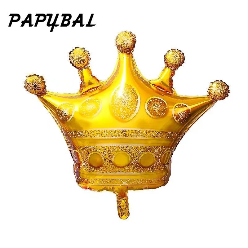 AS Picture На широкую ногу 39 дюймов золотые шары из фольги с короной «Prince» и «Princess Baby Shower 30 20 1st на день рождения Coroa вечерние украшения Пижама для детей и взрослых, Globos - Цвет: AS Picture