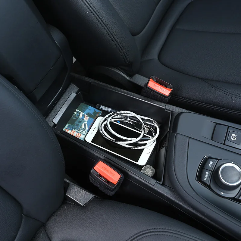 Для BMW X1 f48 2016 2019 для X2 F47 2018 Пластик подлокотник ящик хранения перчаток телефон