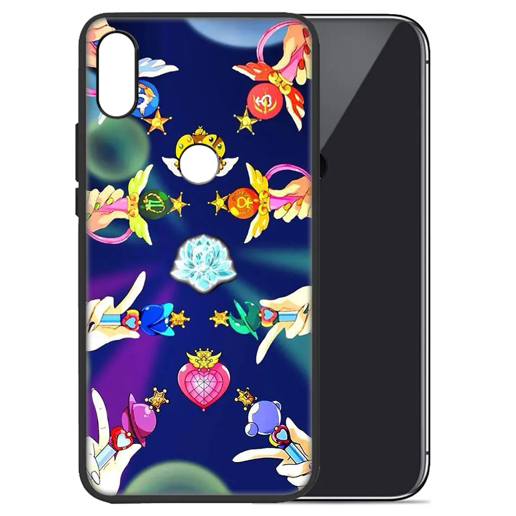 IYICAO cute Sailor Moon Soft Case for Xiaomi Redmi Go Note 5 6 7 Pro 5A Prime 4 4X Phone |