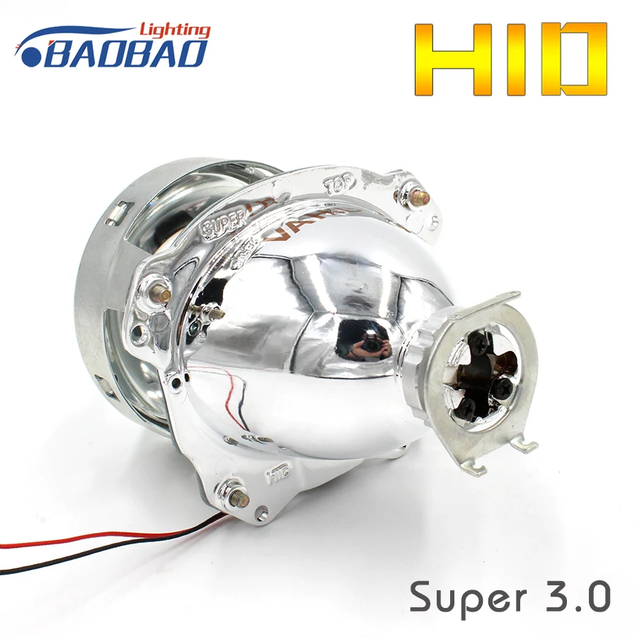 HUJO 3 0 дюймов автомобиль VA HID Bi-Xenon ксеноновый проектор Объектив металлический