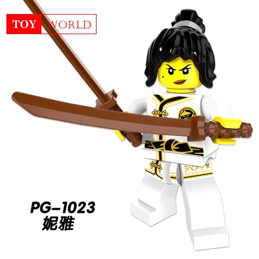 Мастер у Ninjago фильм лорд гармадон Flashback Нья Акула армия рыболов большой белый N POP