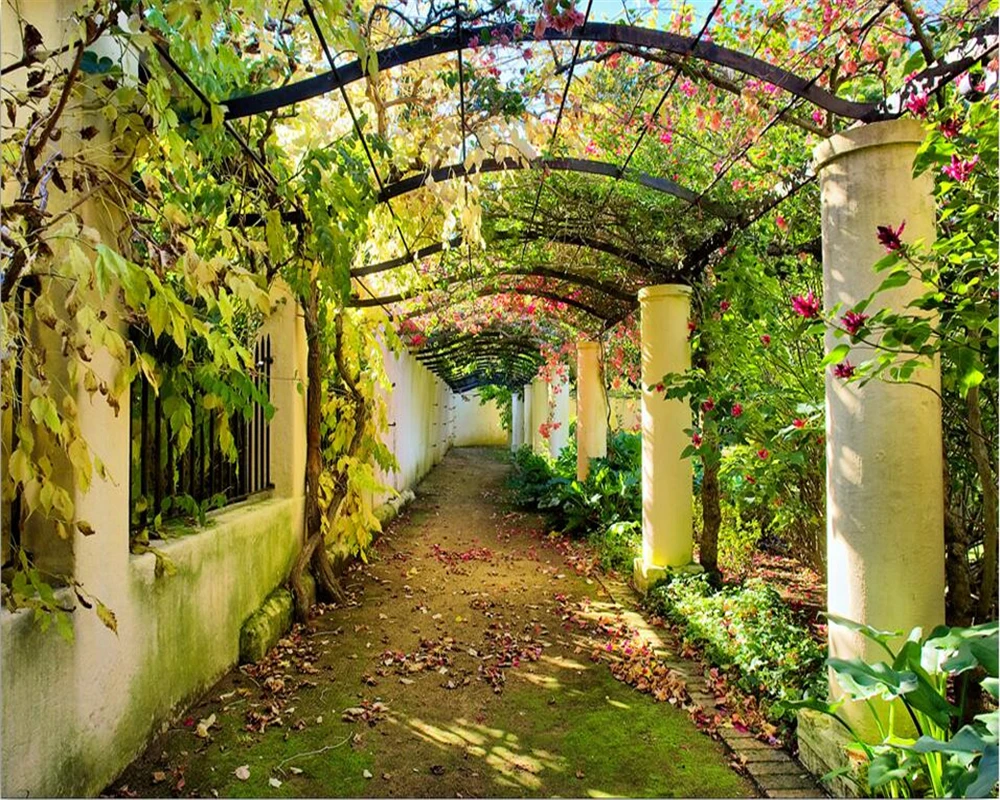 3D-обои Beibehang на заказ Настенные обои с изображением космоса винограда цветов лозы