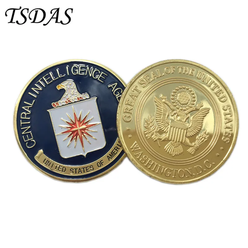 США (центральное интеллектуальное агентство) монета CIA 40 г/шт. красочная из