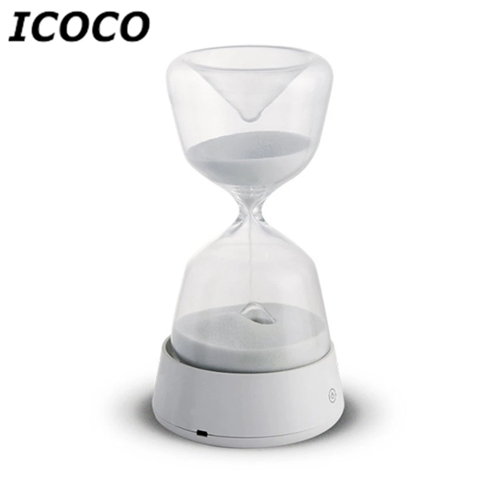 ICOCO usb светодио дный зарядка романтическая светодиодная песочные часы время