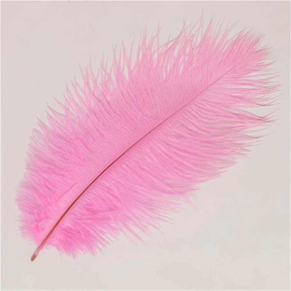 Украшения для свадьбы пушистые страусиные перья розового цвета аксессуары